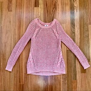 🌈 2/$10 Like new Old Navy pink wool sweater